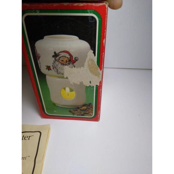 Vintage Christmas Potpourri Press Ceramic Room Scenter Santa Claus 1988 Holiday - Picture 8 of 10